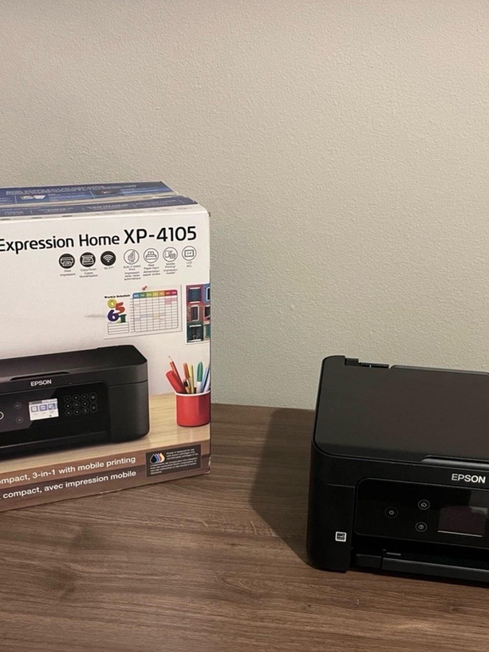 Epson Black All-in-One Home Printer with Packaging